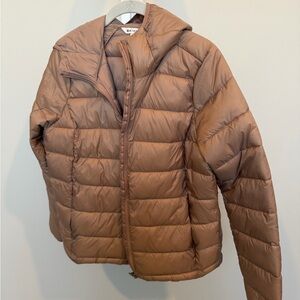 Athleta Tan Puffer Jacket